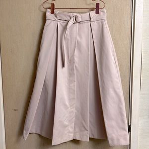Zara High-Waisted Pleated Skirt with Pockets!
